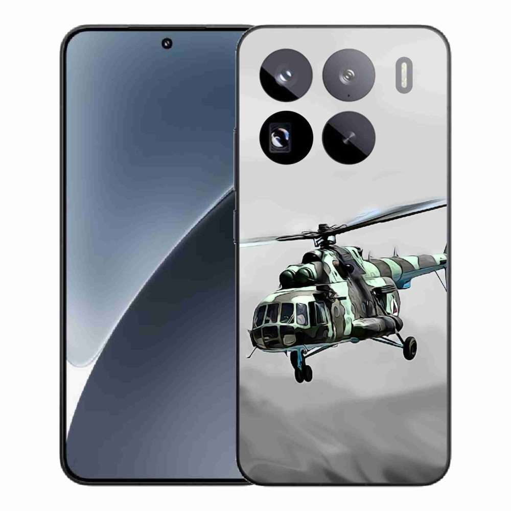 Gelový kryt mmCase na Xiaomi 15 Pro - vojenský vrtulník