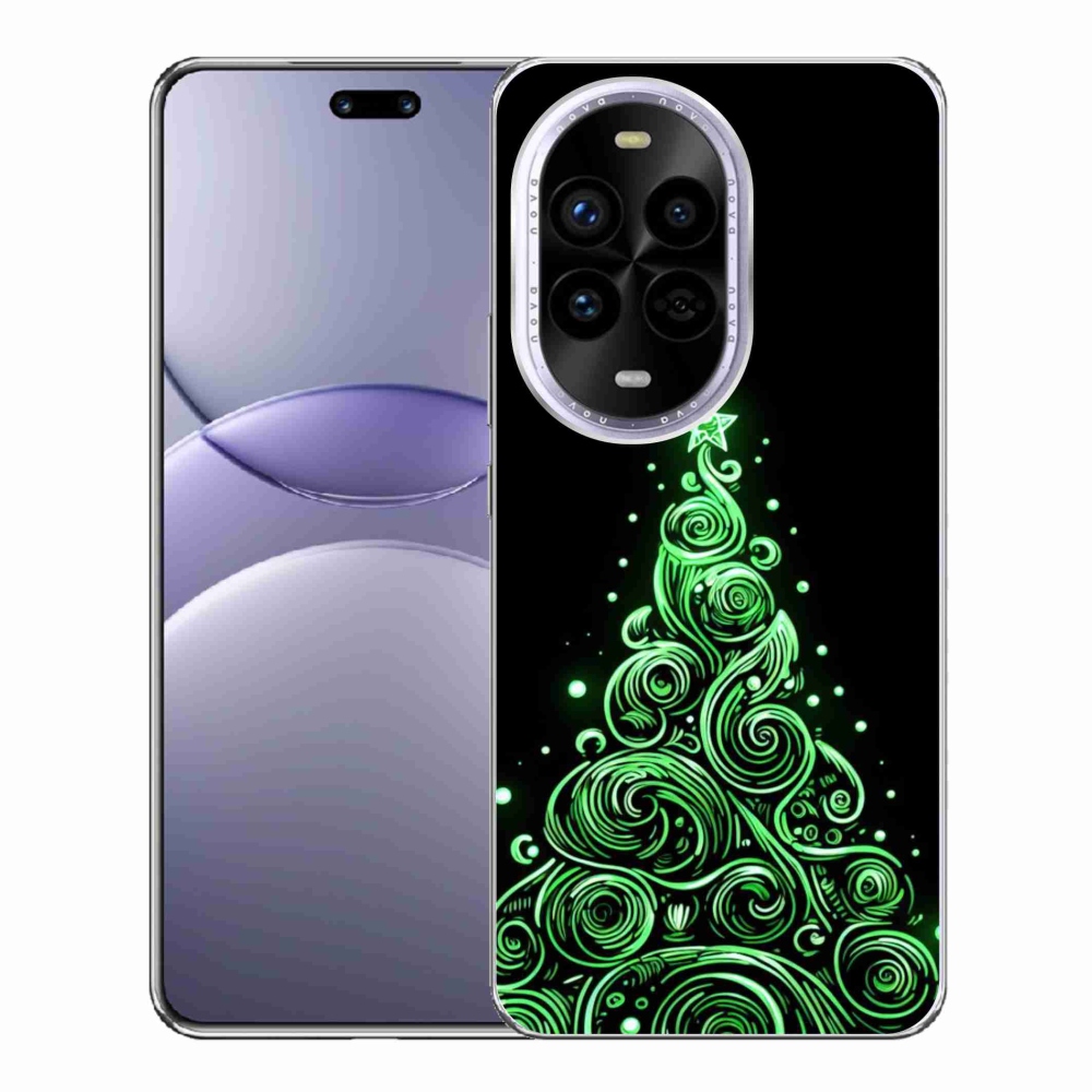 Gelový kryt mmCase na Huawei Nova 13 Pro 5G - neonový vánoční stromek 3