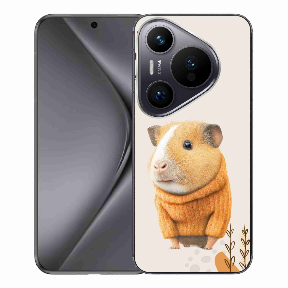 Gelový kryt mmCase na Huawei Pura 70 Pro - morče ve svetru