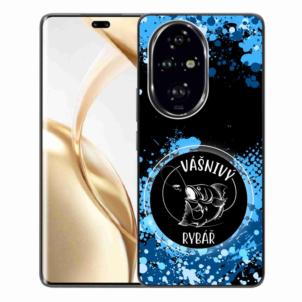 Gelový kryt mmCase na Honor 200 Pro 5G - vášnivý rybář černé pozadí