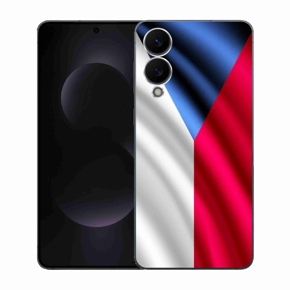 Gelový kryt mmCase na Samsung Galaxy S25 Edge - česká vlajka