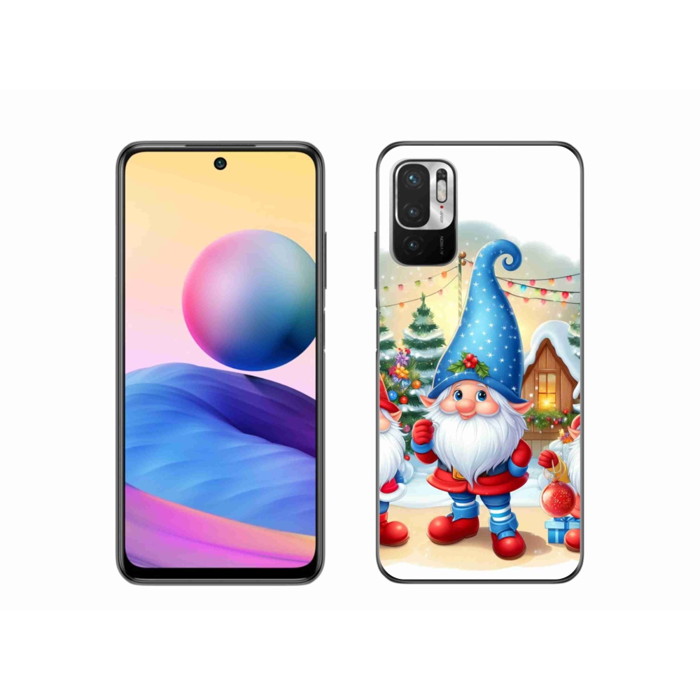 Gelový kryt mmCase na Xiaomi Redmi Note 10 5G - vánoční skřítci