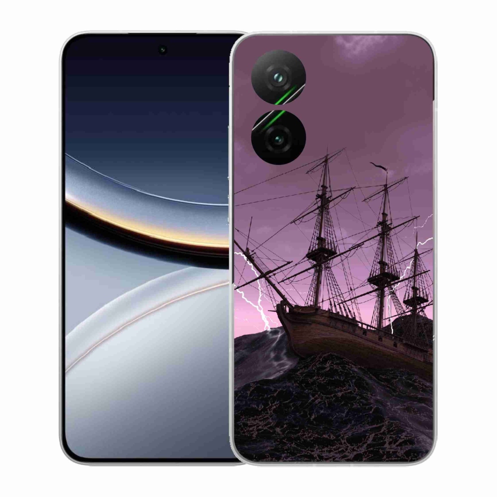 Gelový kryt mmCase na Xiaomi Poco F7 5G - loď v bouři