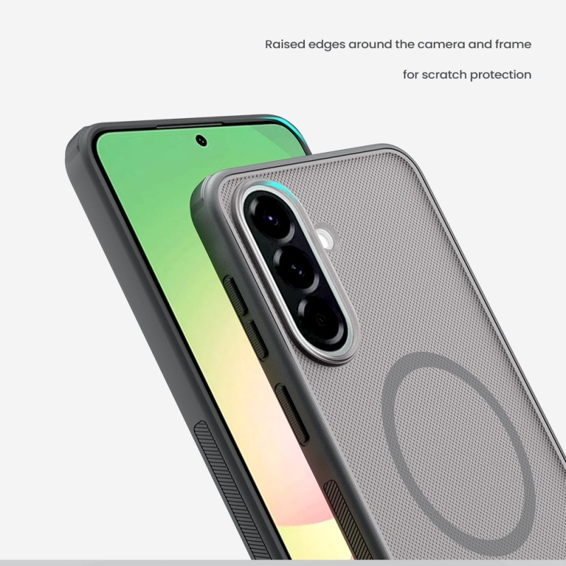 Nillkin Super Frosted PRO Magnetic Zadní Kryt pro Samsung Galaxy A57 Transparent Black