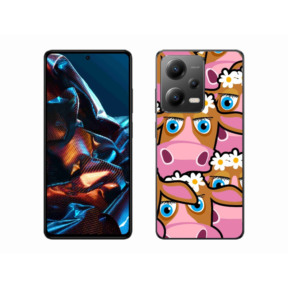 Gelový kryt mmCase na Xiaomi Redmi Note 12 Pro 5G - kreslené kravičky