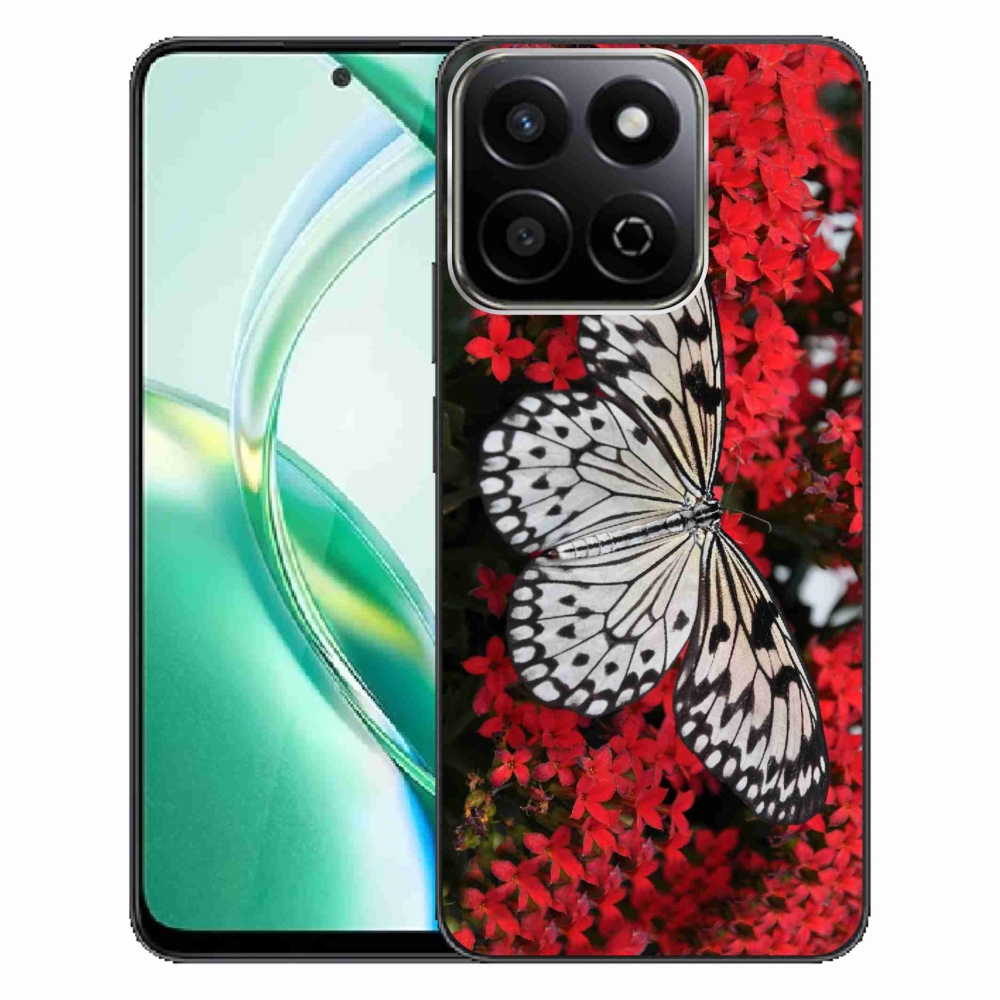 Gelový kryt mmCase na Honor 200 Smart 5G - černobílý motýl 1