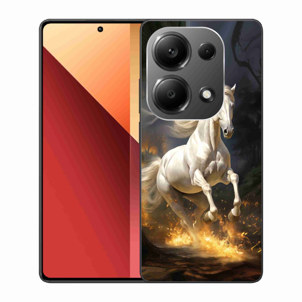 Gelový kryt mmCase na Xiaomi Redmi Note 13 Pro 4G/Poco M6 Pro - bílý kůň 2