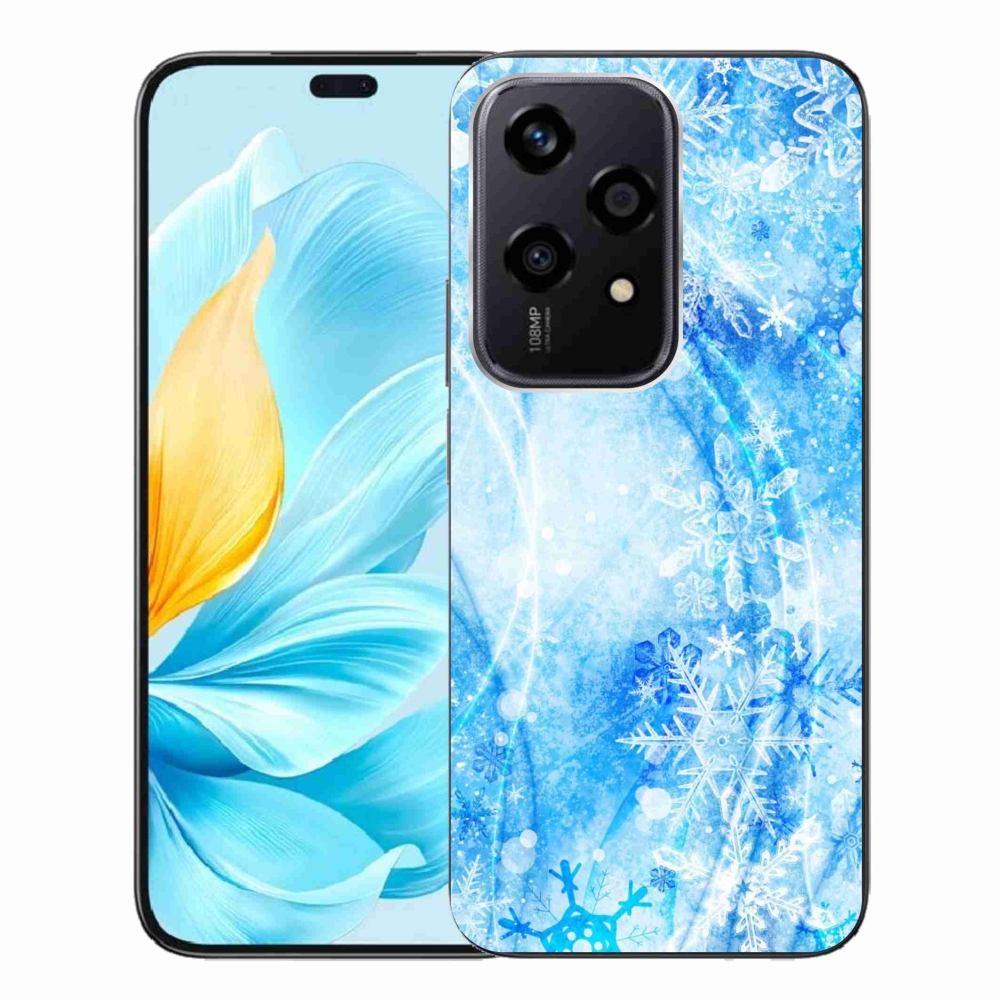 Gelový kryt mmCase na Honor 200 Lite 5G - sněhové vločky