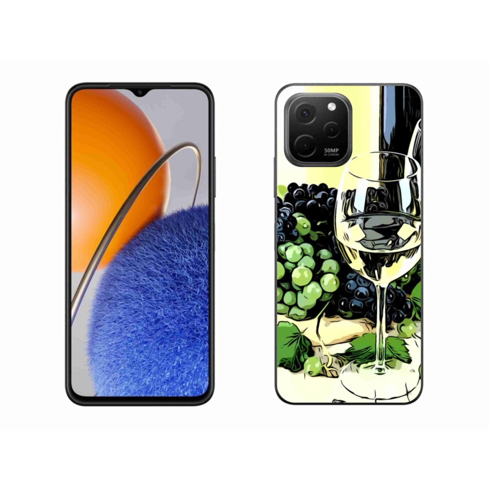 Gelový kryt mmCase na Huawei Nova Y61 - sklenka vína