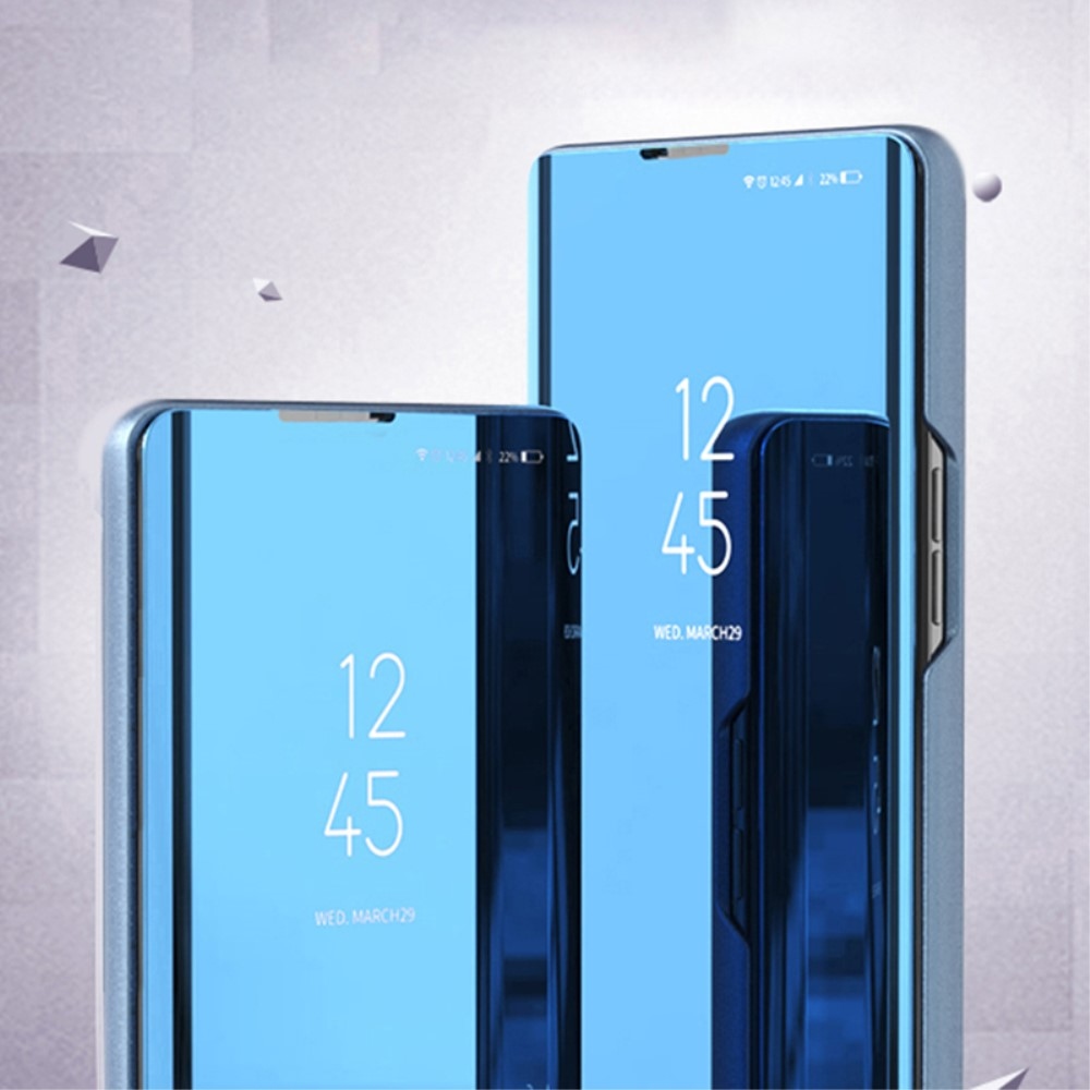 Clear zavírací kryt s matným předkem na Samsung Galaxy S24 Ultra - modrý