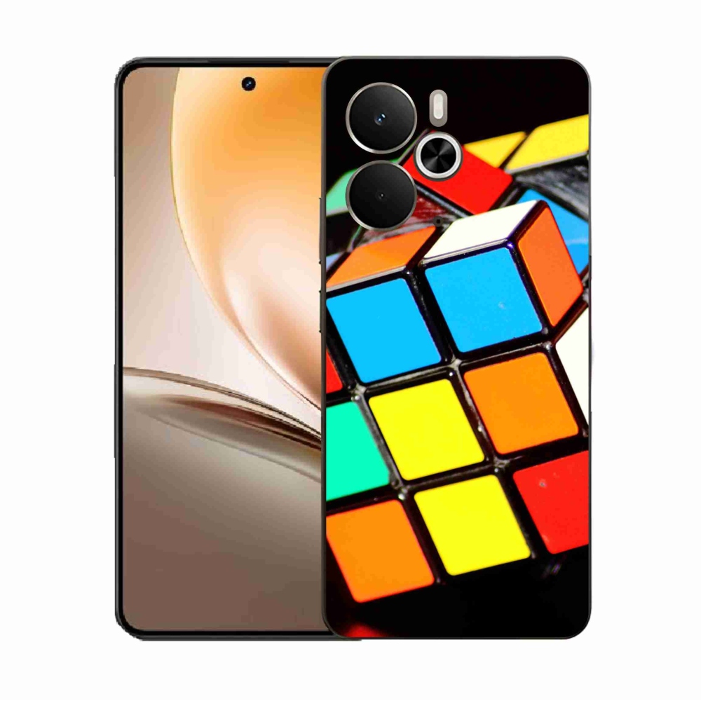 Gelový kryt mmCase na Realme 14 5G - rubikova kostka