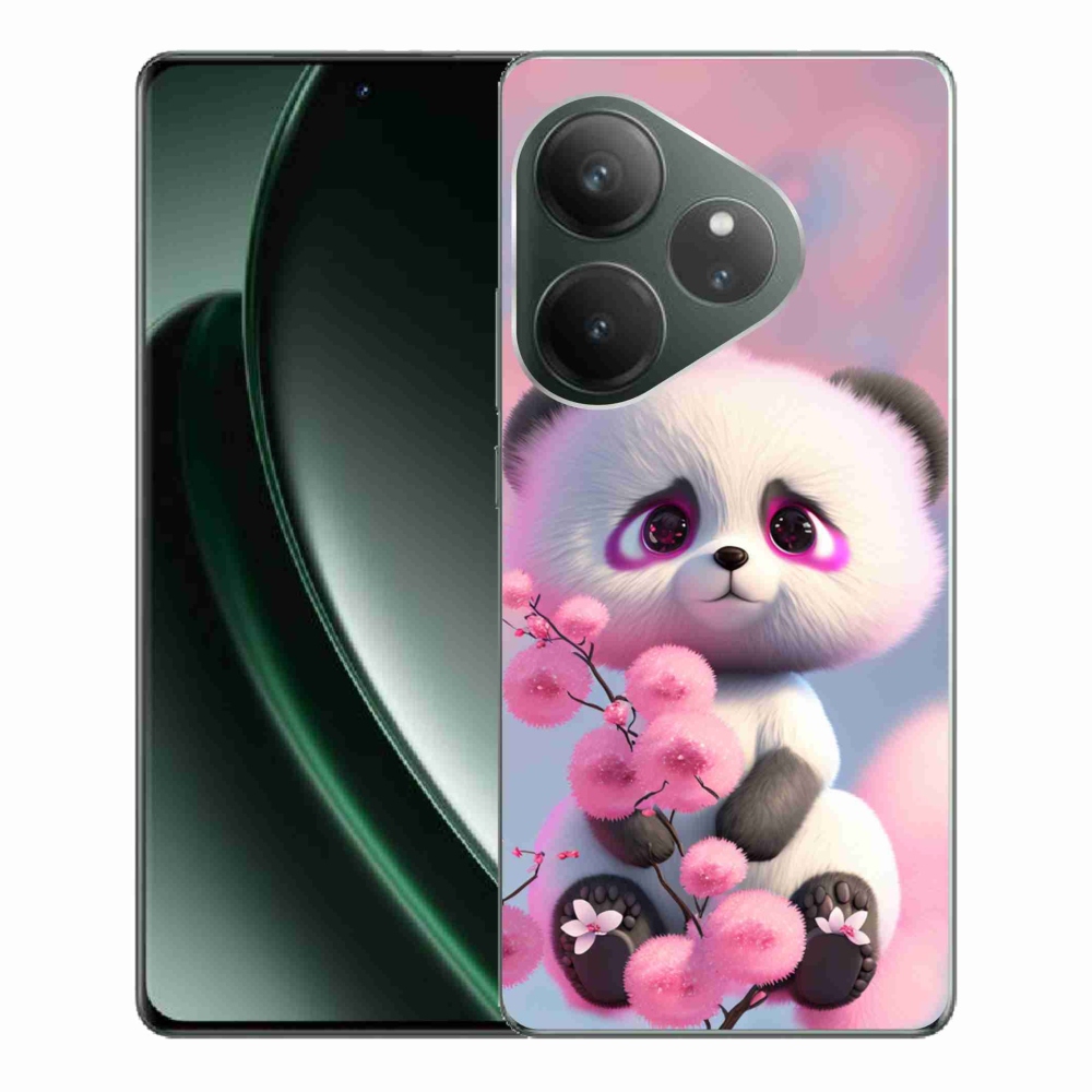 Gelový kryt mmCase na Realme GT 6 5G/GT 6T 5G - roztomilá panda 1