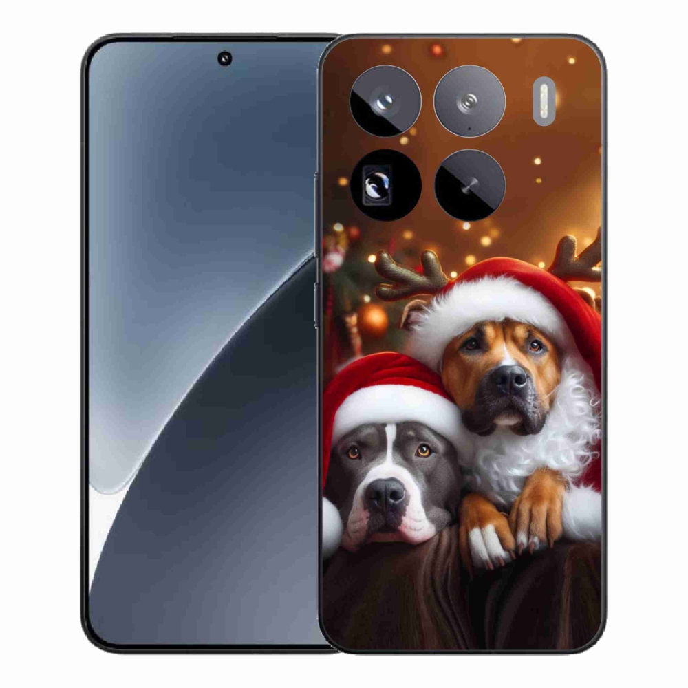 Gelový kryt mmCase na Xiaomi 15 Pro - vánoční psi