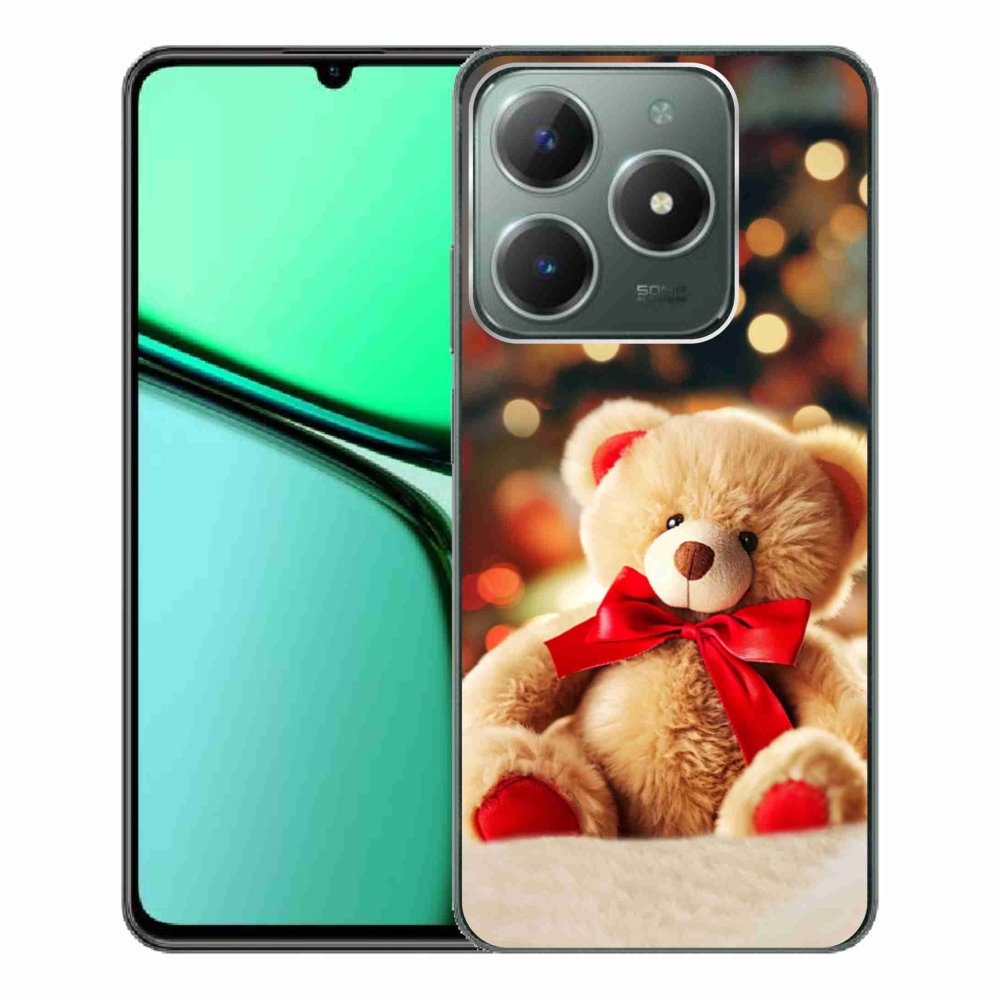 Gelový kryt mmCase na Realme C61 - plyšový medvídek