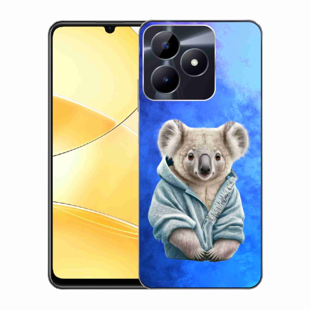 Gelový kryt mmCase na Realme C51/C53 - koala ve svetru