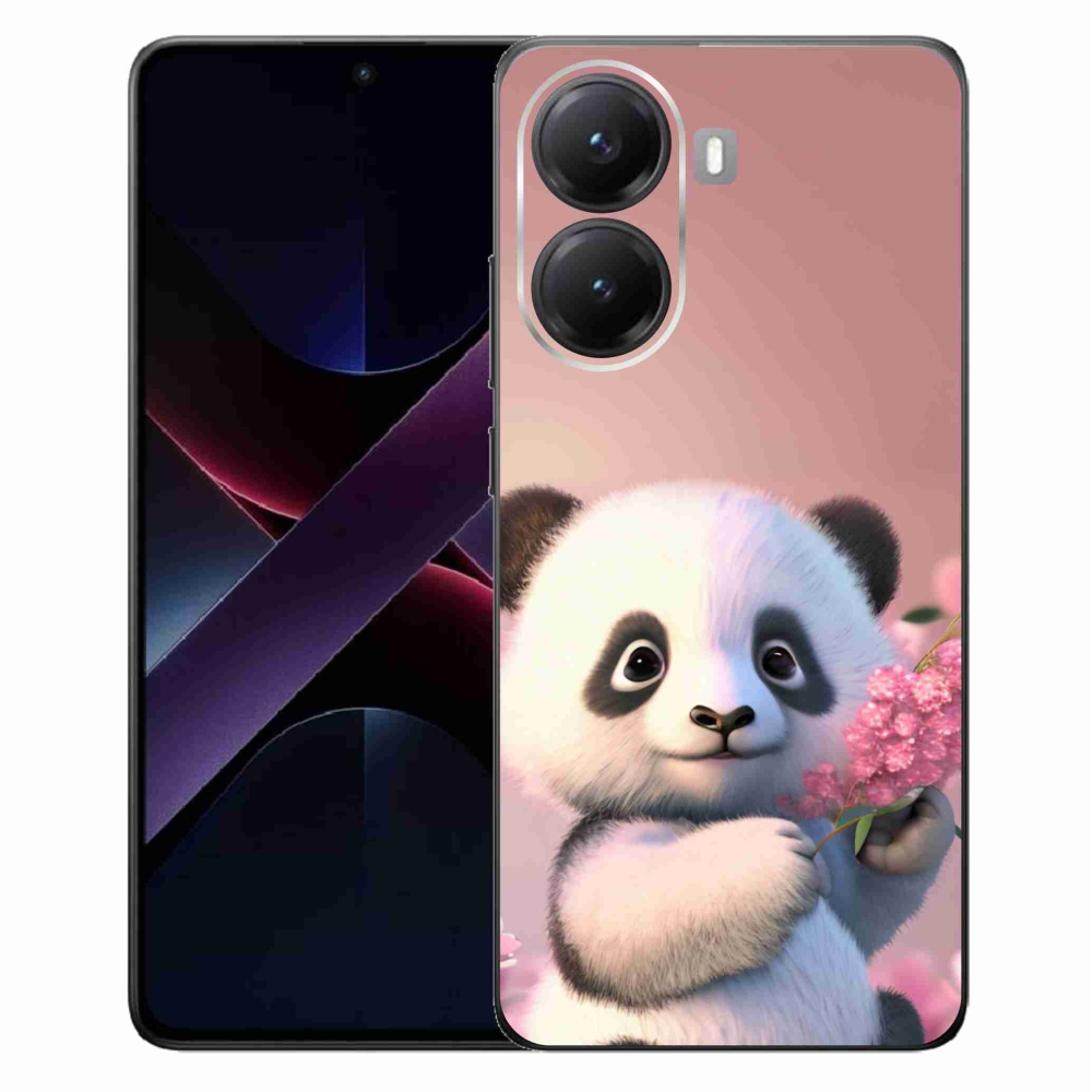 Gelový kryt mmCase na Xiaomi Poco X7 Pro 5G - roztomilá panda