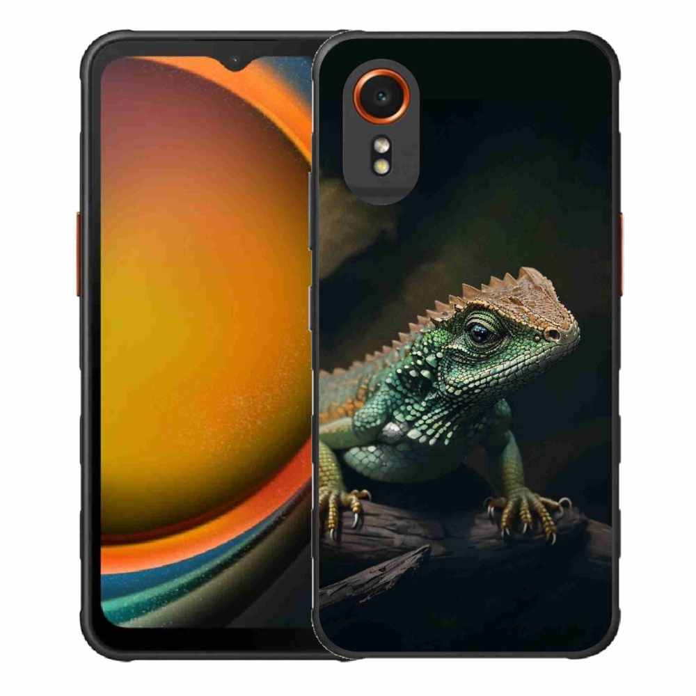 Gelový kryt mmCase na Samsung Galaxy Xcover 7 - ještěr