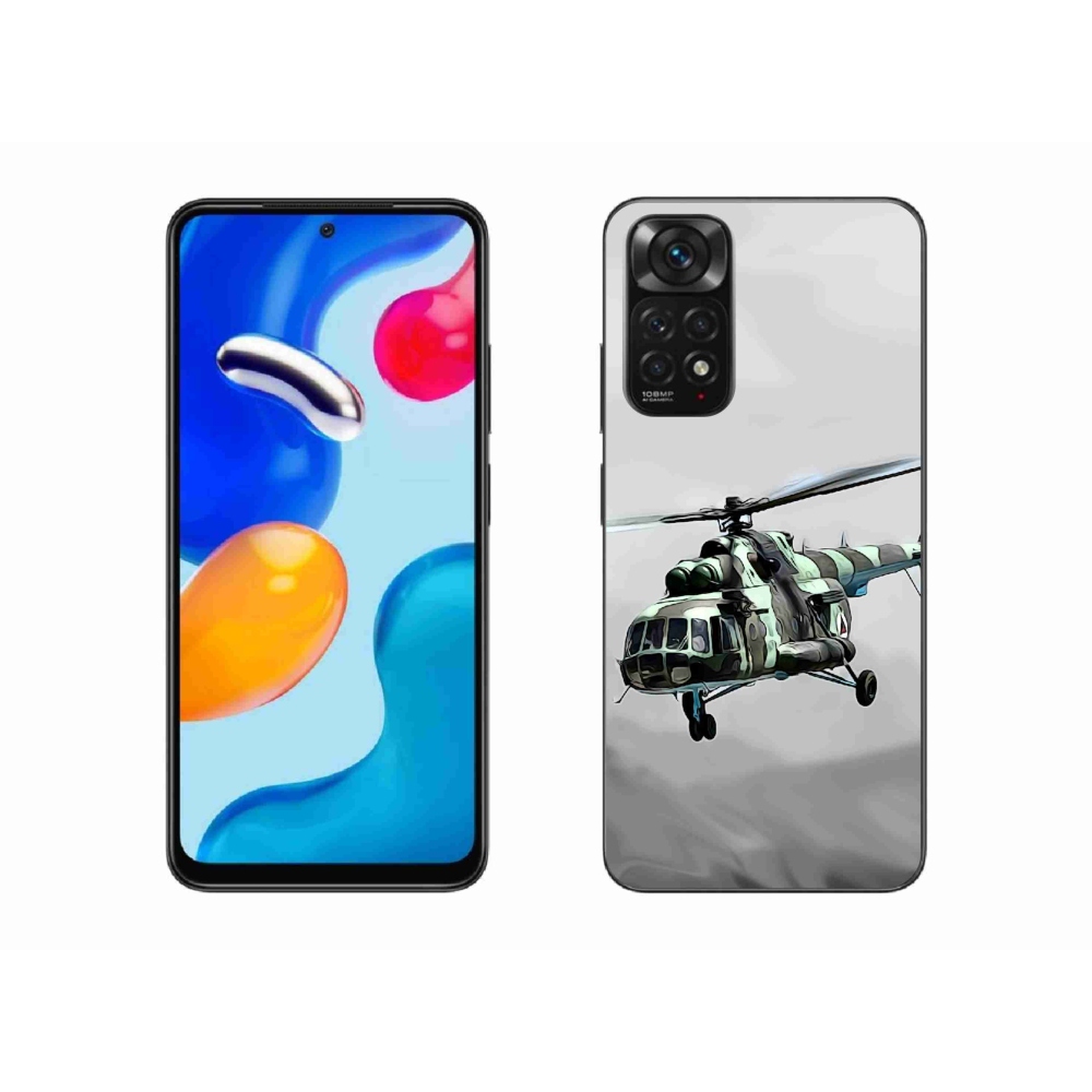 Gelový kryt mmCase na Xiaomi Redmi Note 11S 4G - vojenský vrtulník