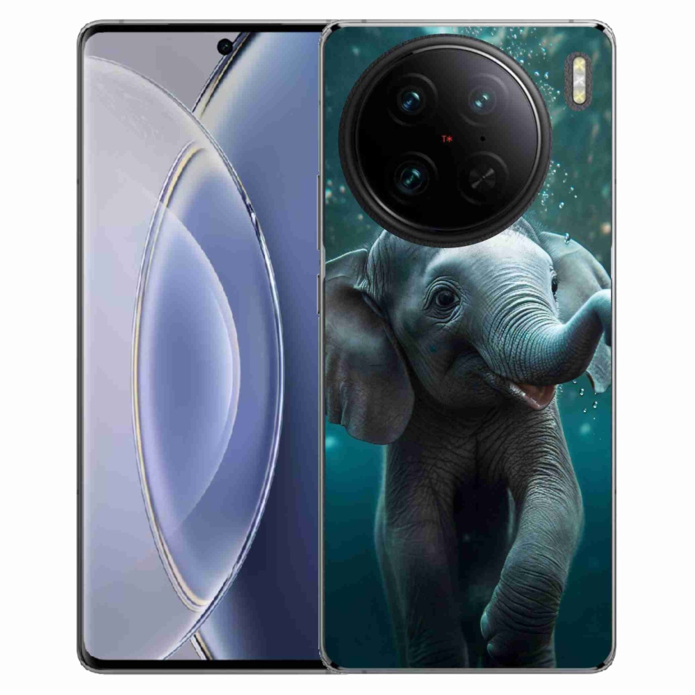 Gelový kryt mmCase na Vivo X90 Pro - slůně pod vodou