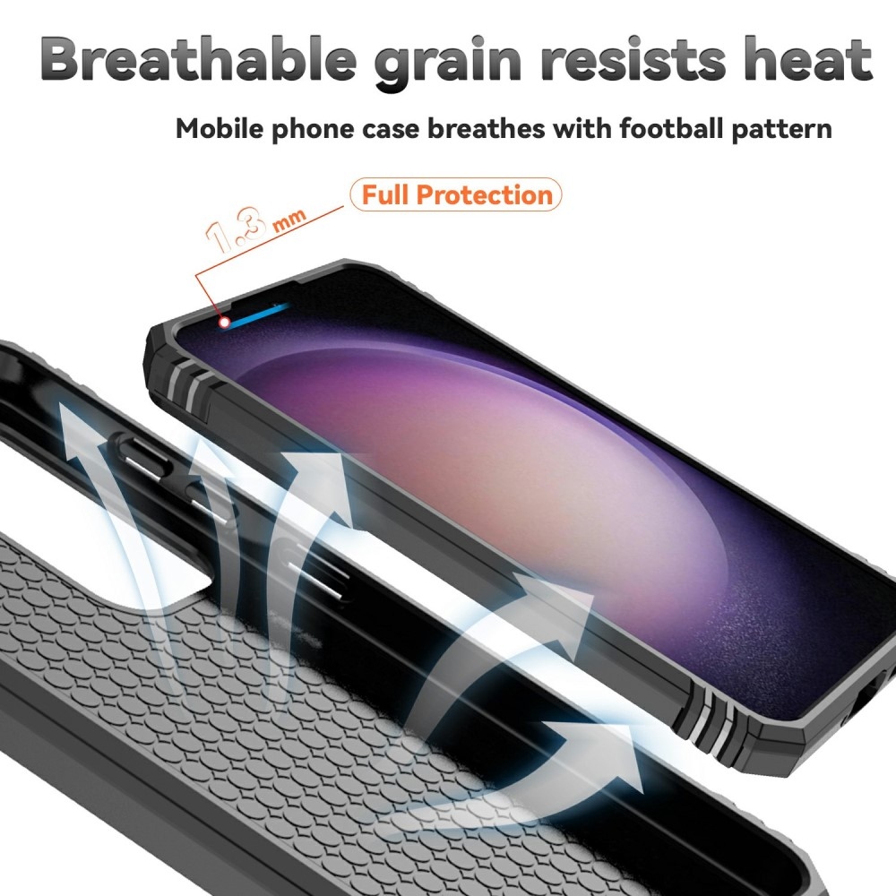 Ring odolný kryt na Samsung Galaxy S25+ - černý
