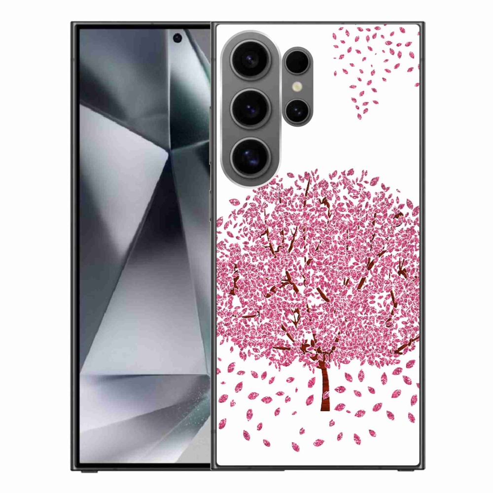 Gelový kryt mmCase na Samsung Galaxy S24 Ultra - kreslený strom s listy