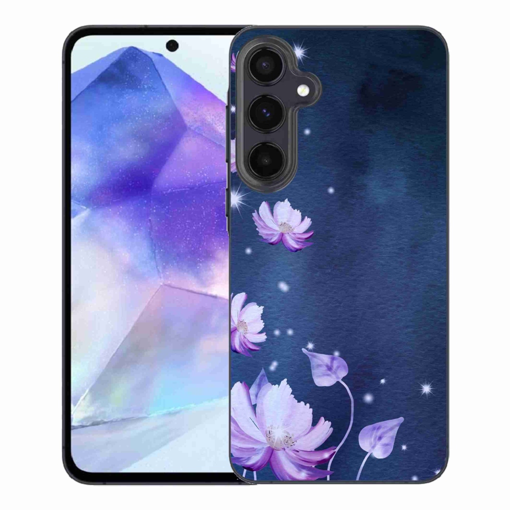 Gelový obal mmCase na Samsung Galaxy A55 5G - padající květy
