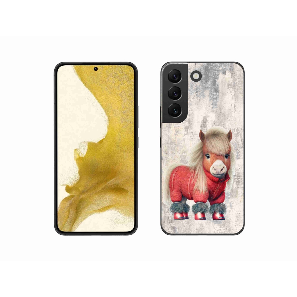Gelový kryt mmCase na Samsung Galaxy S22 5G - poník ve svetru