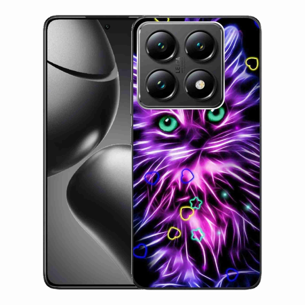 Gelový kryt mmCase na Xiaomi 14T Pro - abstraktní kočka