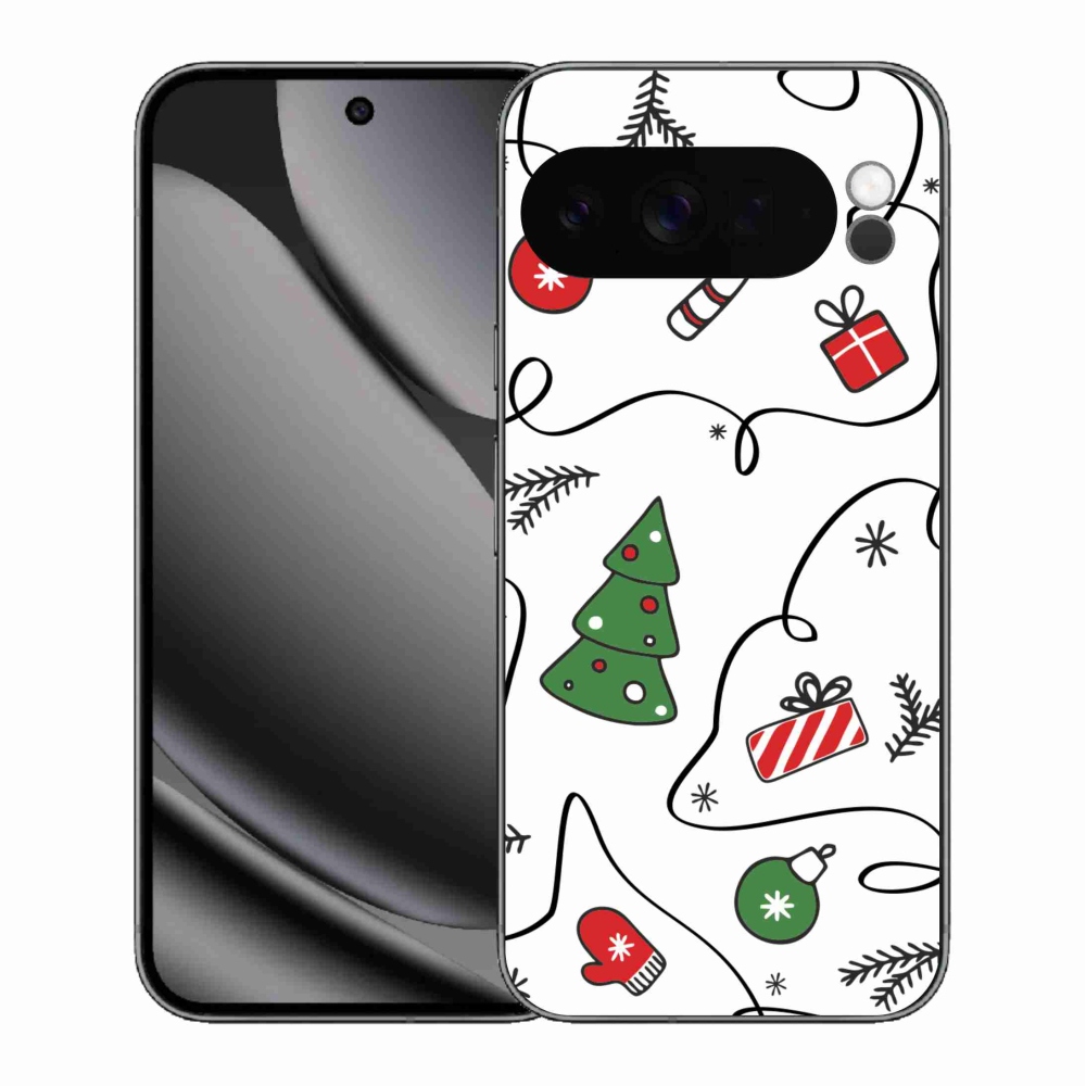 Gelový kryt mmCase na Google Pixel 10 Pro XL - vánoční motivy