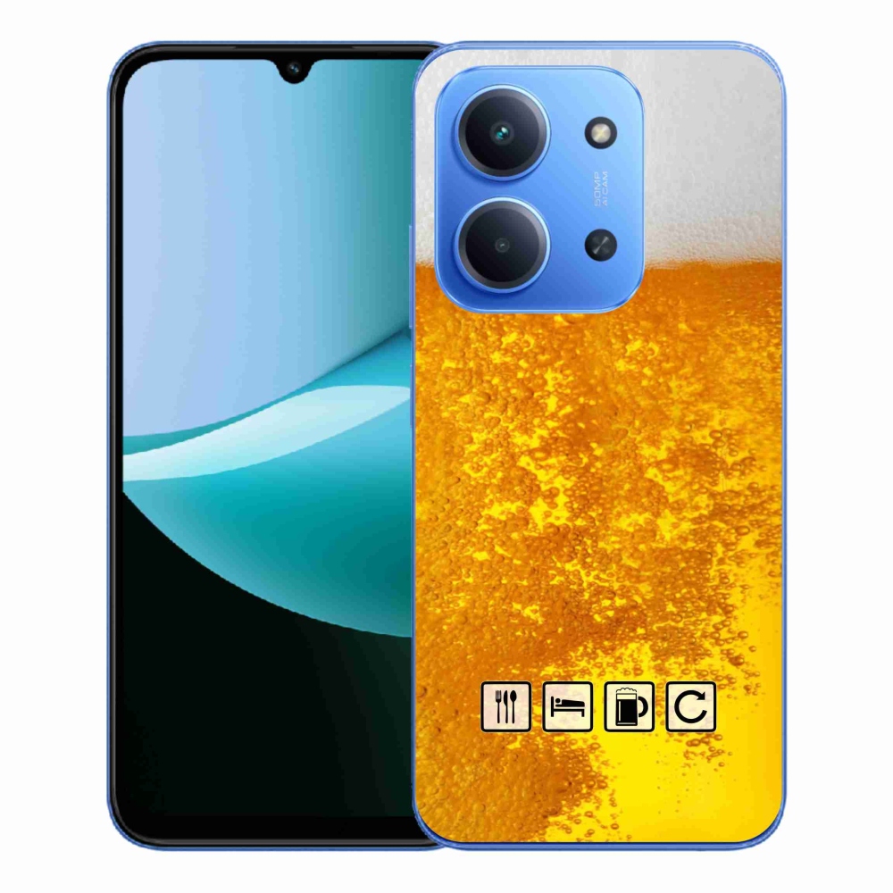 Gelový kryt mmCase na Xiaomi Redmi 15C 4G/5G (173mm) - pivní motiv 3