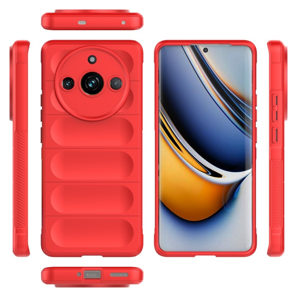 Shock odolný gelový obal na Realme 11 Pro 5G/11 Pro+ 5G - červený