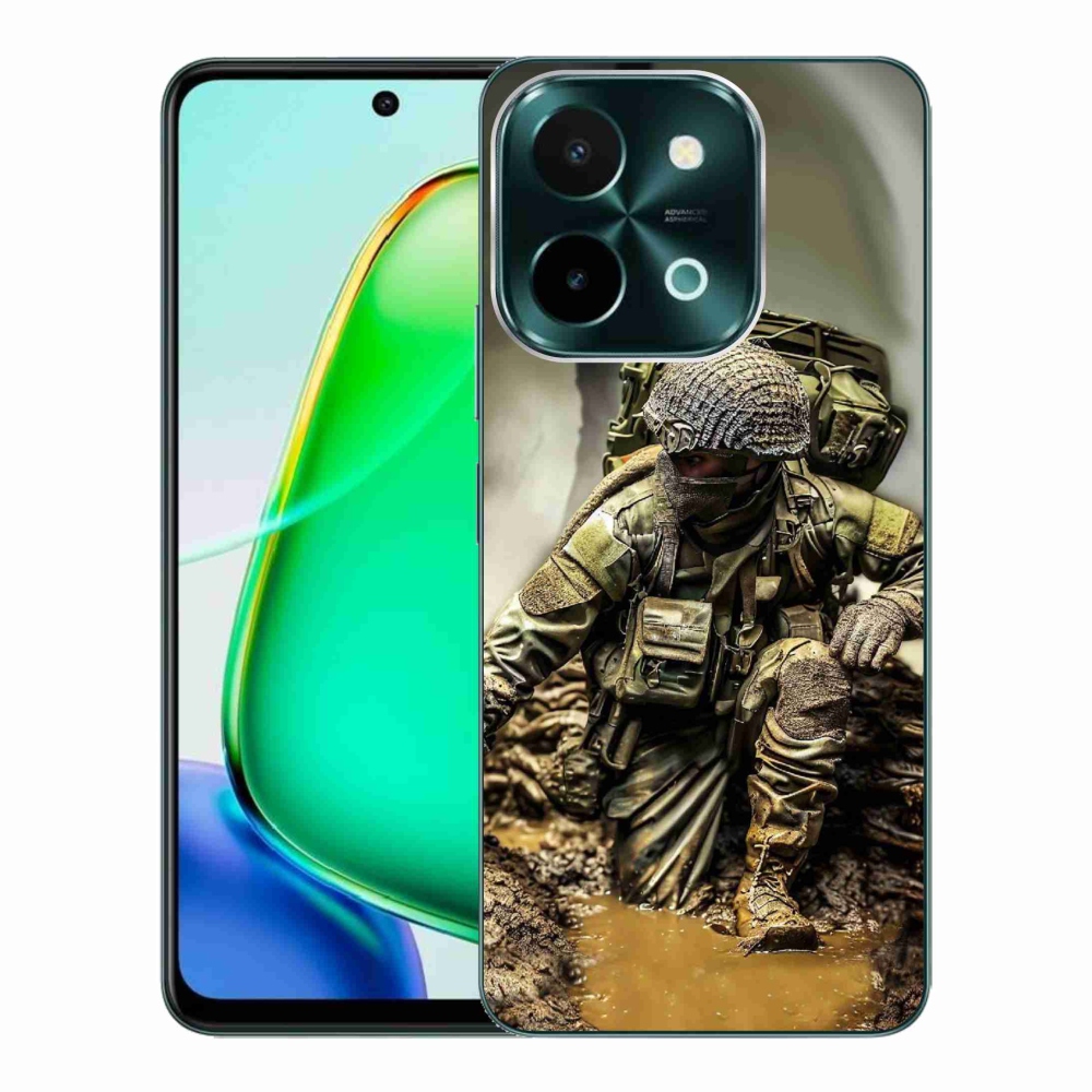 Gelový kryt mmCase na Vivo Y28 - voják