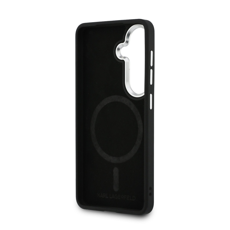 Karl Lagerfeld PU RSG Logo Magnetic Zadní Kryt pro Samsung Galaxy S26+ Black