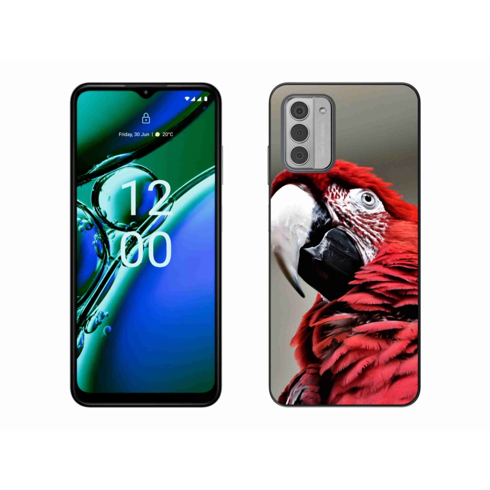 Gelový obal mmCase na Nokia G42 - papoušek ara červený