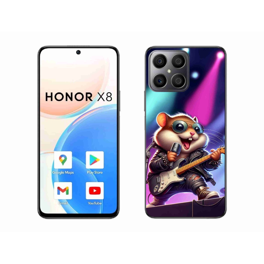 Gelový kryt mmCase na Honor X8 4G - křeček rocker