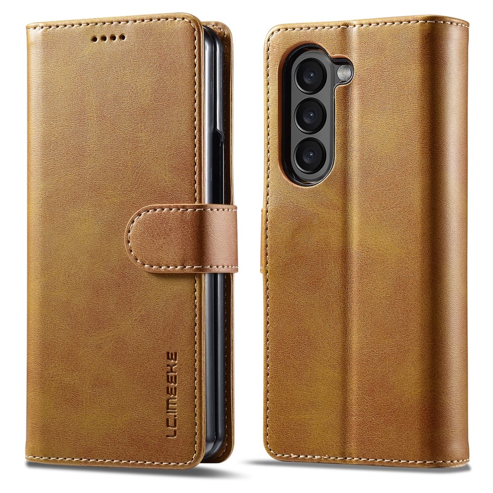 Imeeke knížkové pouzdro na Samsung Galaxy Z Fold5 5G - žluté
