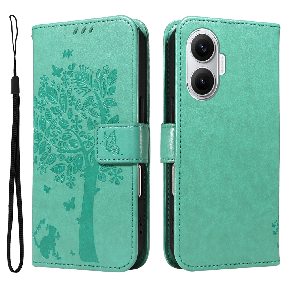Trees knížkové pouzdro na Xiaomi Poco F7 5G - modrozelené