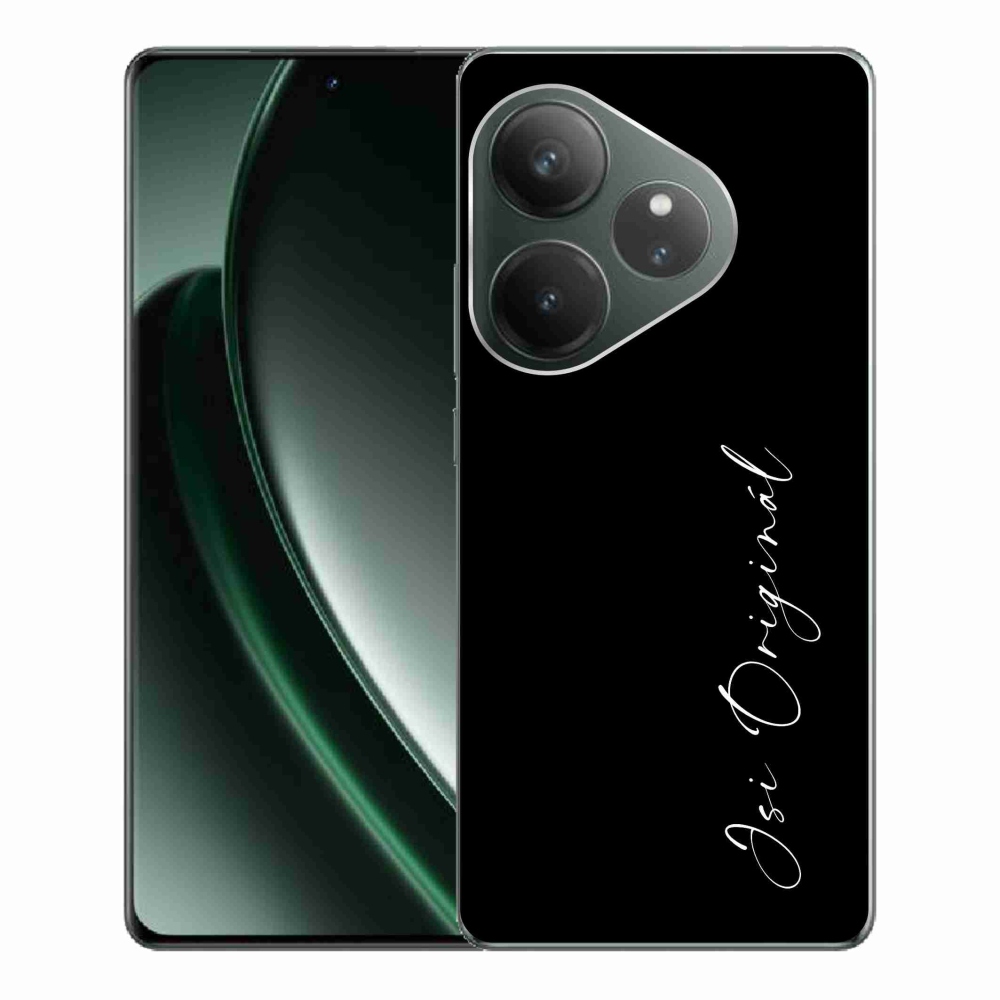 Gelový kryt mmCase na Realme GT 6 5G/GT 6T 5G - jsi originál černé pozadí