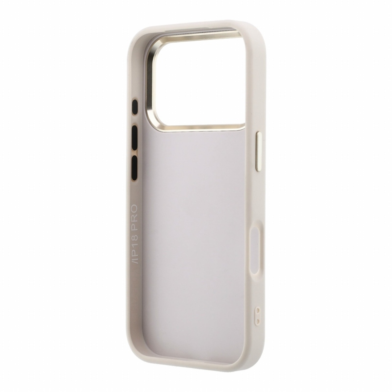 Guess PU 4G Resin Metal Logo Zadní Kryt pro iPhone 18 Pro Pink