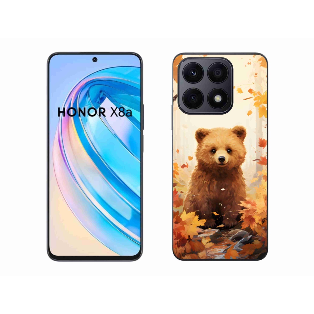 Gelový kryt mmCase na Honor X8a - medvěd v lese