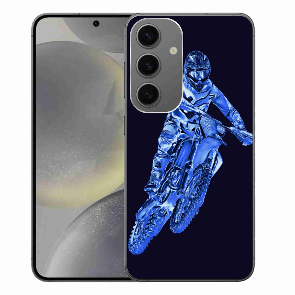 Gelový kryt mmCase na Samsung Galaxy S24+ - motocross 1