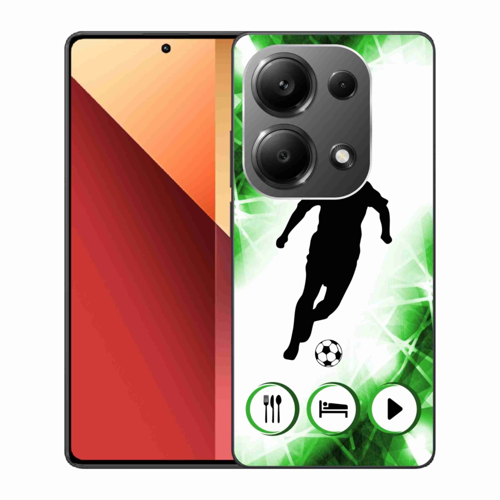 Gelový kryt mmCase na Xiaomi Redmi Note 13 Pro 4G/Poco M6 Pro - fotbalista