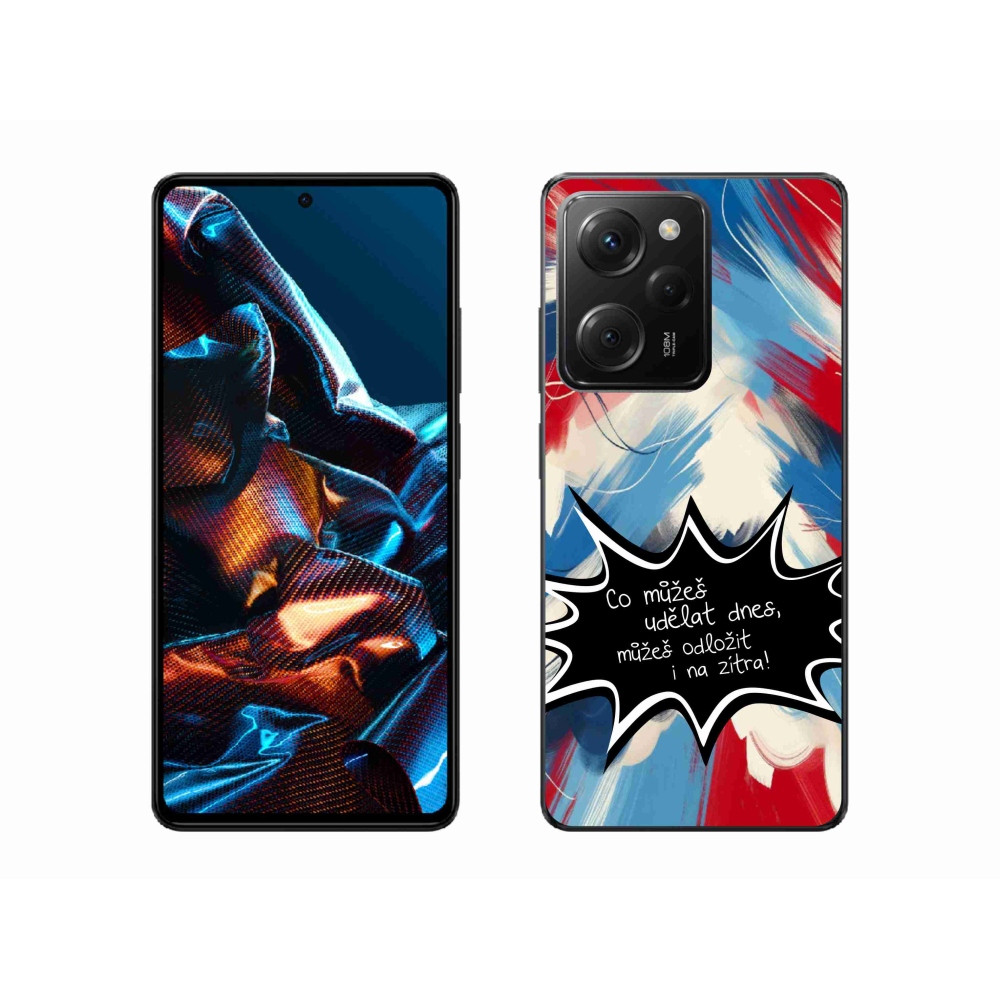 Gelový kryt mmCase na Xiaomi Poco X5 Pro 5G - vtipný text 9 černé pozadí