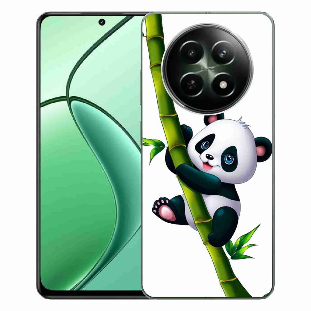 Gelový kryt mmCase na Realme 12 5G/12x 5G - panda na bambusu