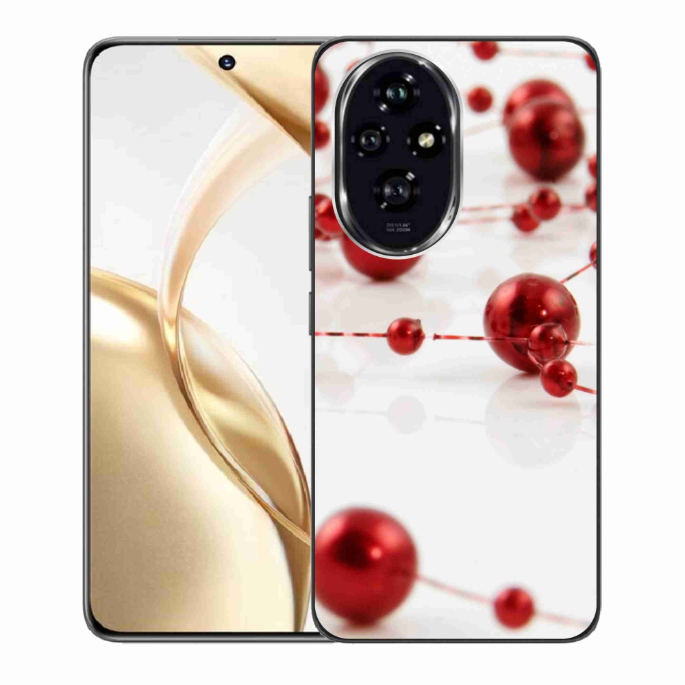 Gelový kryt mmCase na Honor 200 5G - vánoční řetěz