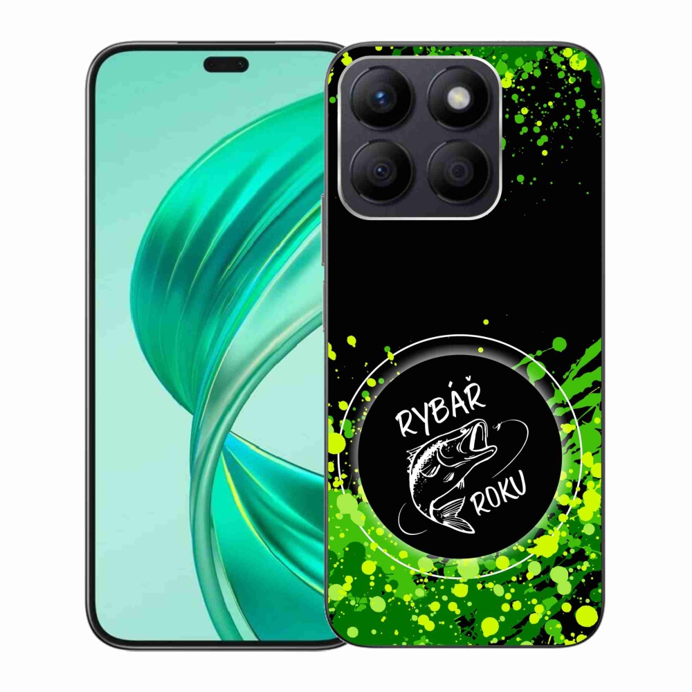 Gelový kryt mmCase na Honor X8b - rybář roku černé pozadí