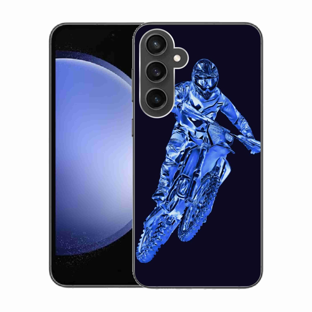 Gelový kryt mmCase na Samsung Galaxy S23 FE - motocross 1