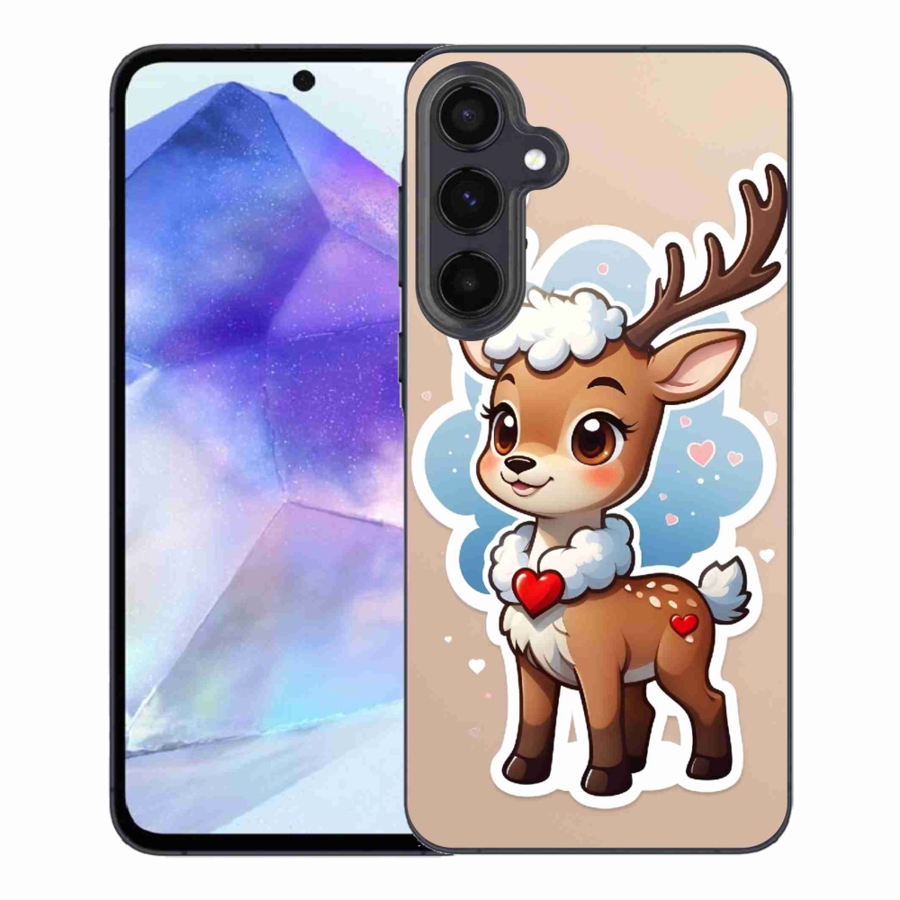 Gelový kryt mmCase na Samsung Galaxy A55 5G - kreslený sob