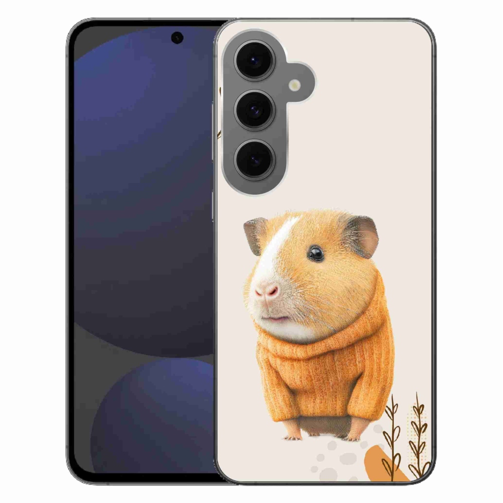 Gelový kryt mmCase na Samsung Galaxy S24 FE - morče ve svetru