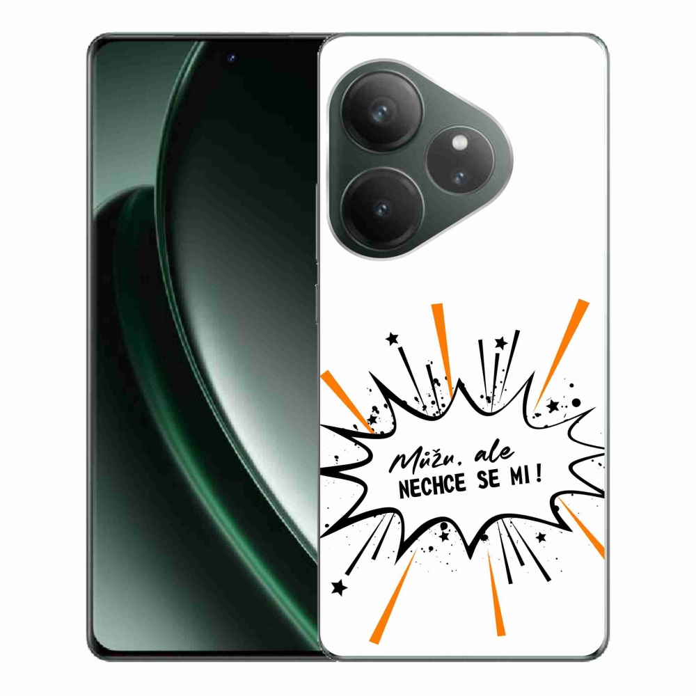 Gelový kryt mmCase na Realme GT 6 5G/GT 6T 5G - vtipný text 11 bílé pozadí